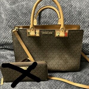 Michael Kors Leather Satchel Shoulder Bag Purse LIKE NEW